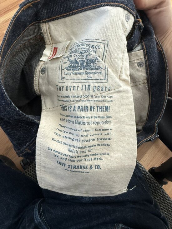 Levi's Vintage Clothing LVC 1993 Deadstock Valencia Street Selvedge Denim 29/34 - Picture 8 of 16